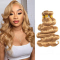 #27 Honey Blonde Body Wave Human Hair Bundles Hair Weave Human Hair Extensions Body Wave Hair Weft Human Hair For Women