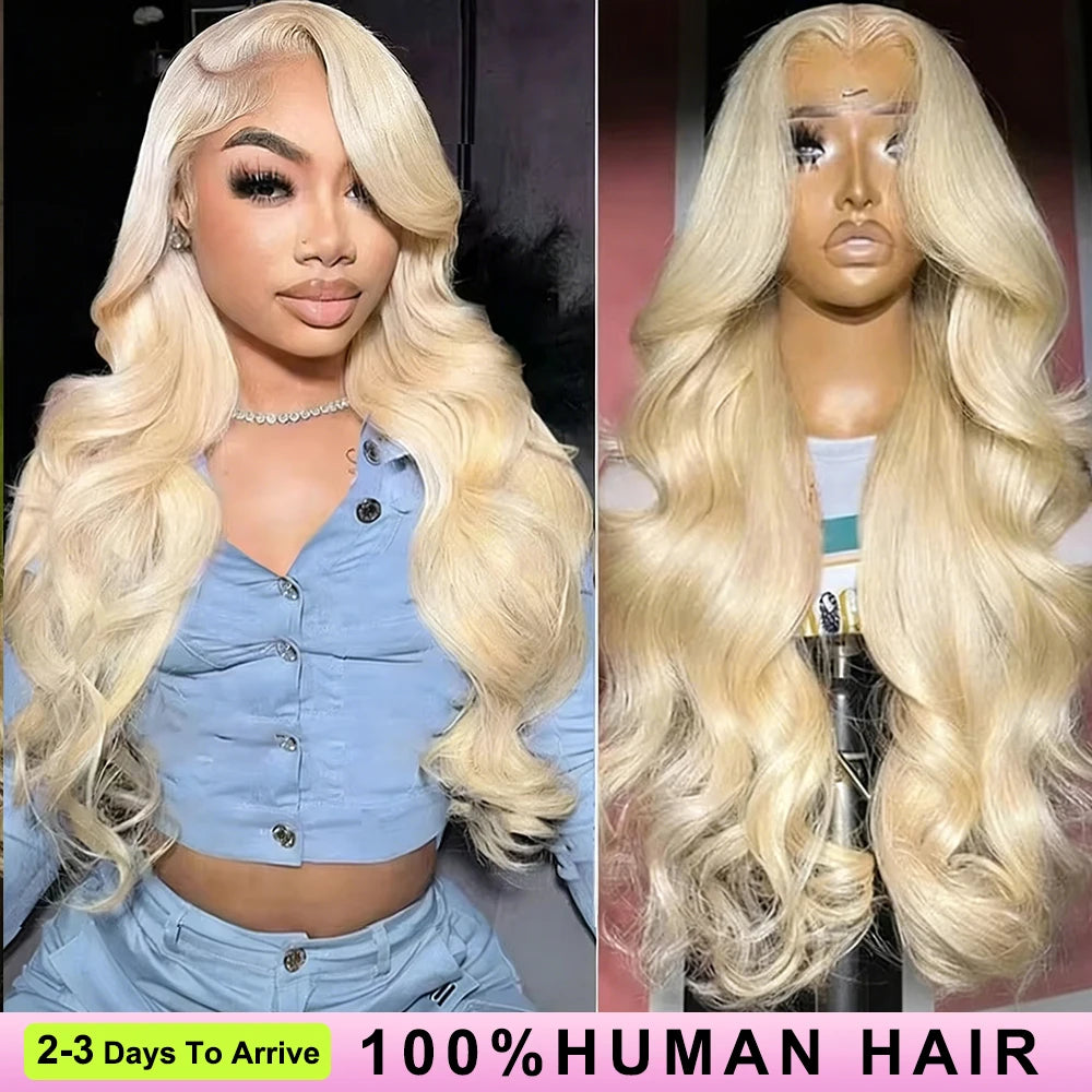 300 Density 30 40 50 Inch 613 HD Lace Frontal Human Hair Wig 13x6 Colored Blonde Raw Body Wave Lace Front 100% Human Hair Wigs