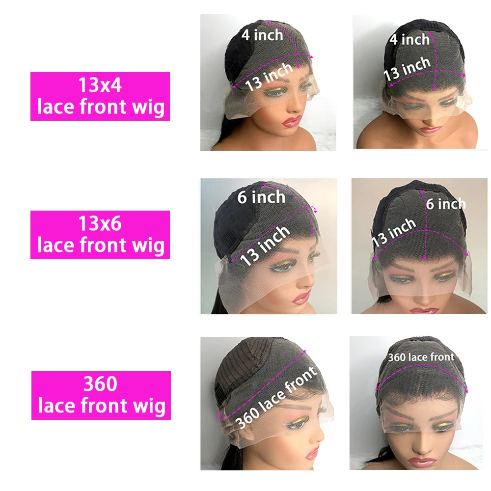 30 40 Inch Body Wave Lace Front Wig PrePlucked With Baby Hair 13x4 13x6 Hd Lace Frontal Wigs For Women body wave Human Hair Wigs
