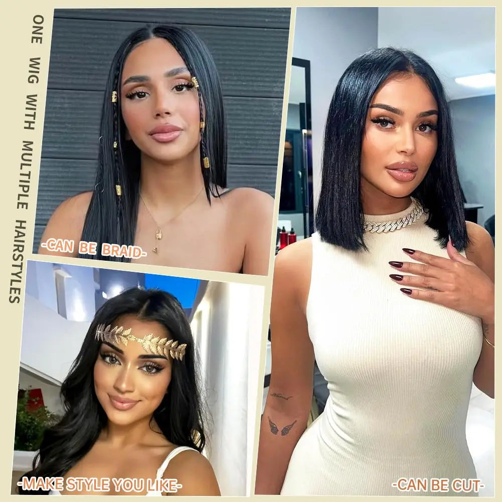 40 42 Inch 13x6 HD Transparent Bone Straight Lace Front Wigs 250% Brazilian Human Hair Wigs 5x5 Glueless Lace Closure Wigs