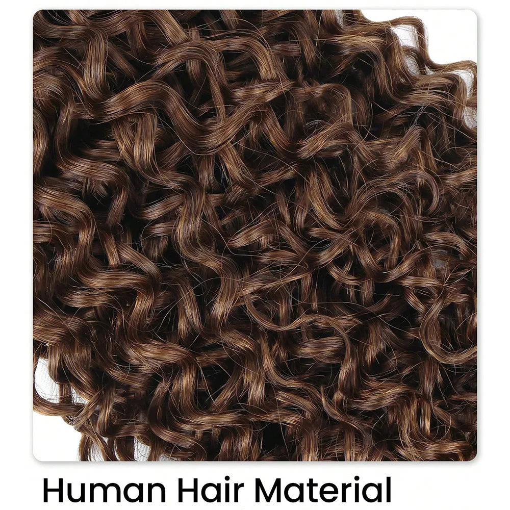 #4 Chocolate Brown Bundles Water Wave Human Hair Bundles 12A Brazilian Virgin Remy Human Hair Extensions 1/3/4 pcs Bundles