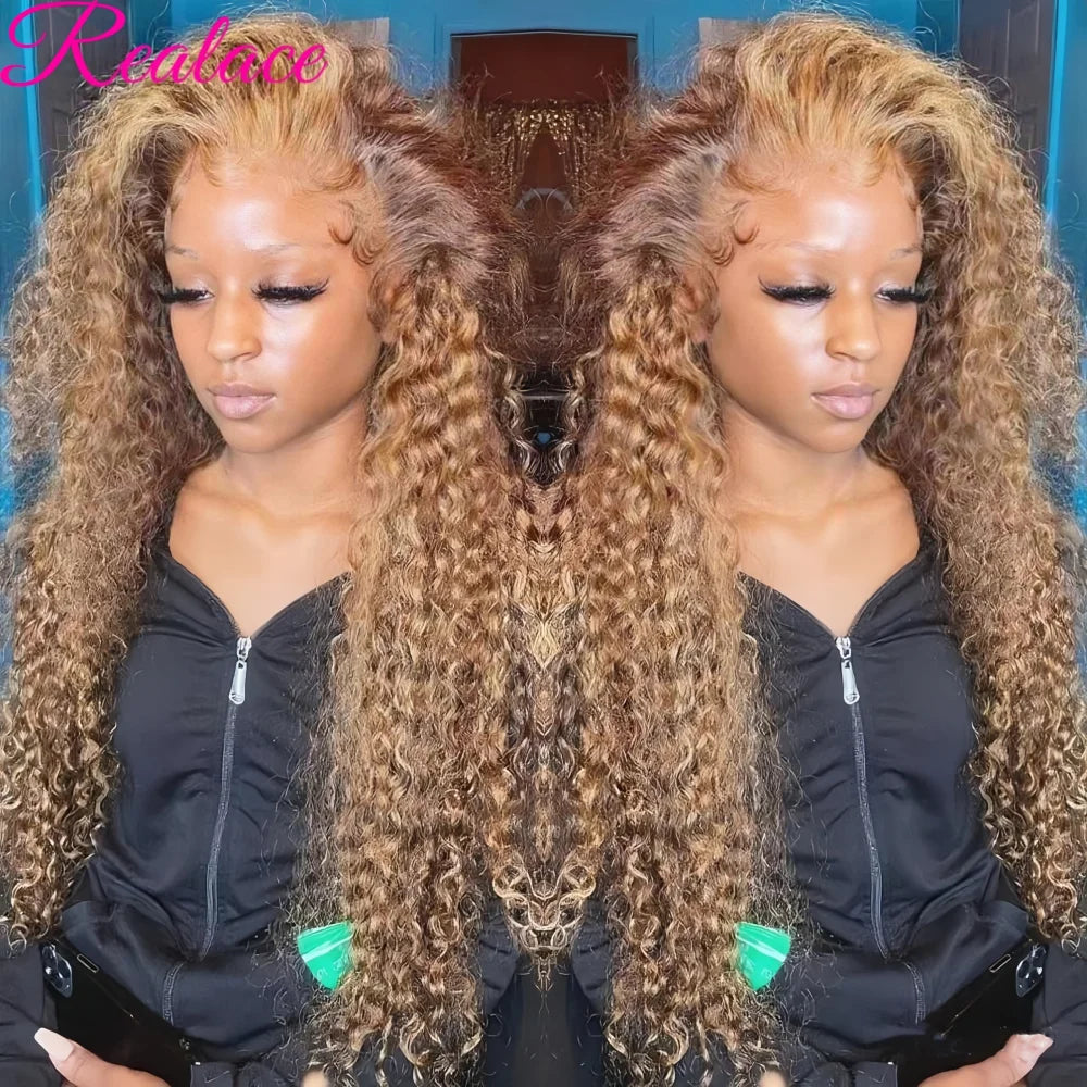 Highlight Wig Human Hair Deep Wave Frontal Wig Hd Lace Wig 13x6 Human Hair 13x4 Water Wave Wigs Curly Lace Front Human Hair Wig