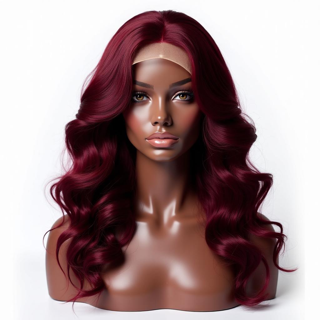 Burgundy Wine HD Lace Front Wig #99J - Premium Virgin Hair